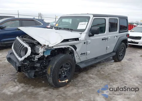 2024 Jeep Wrangler 4-Door Sport 4X4 z USA, uszkodzony, nr VIN 1C4PJXDG2RW279960